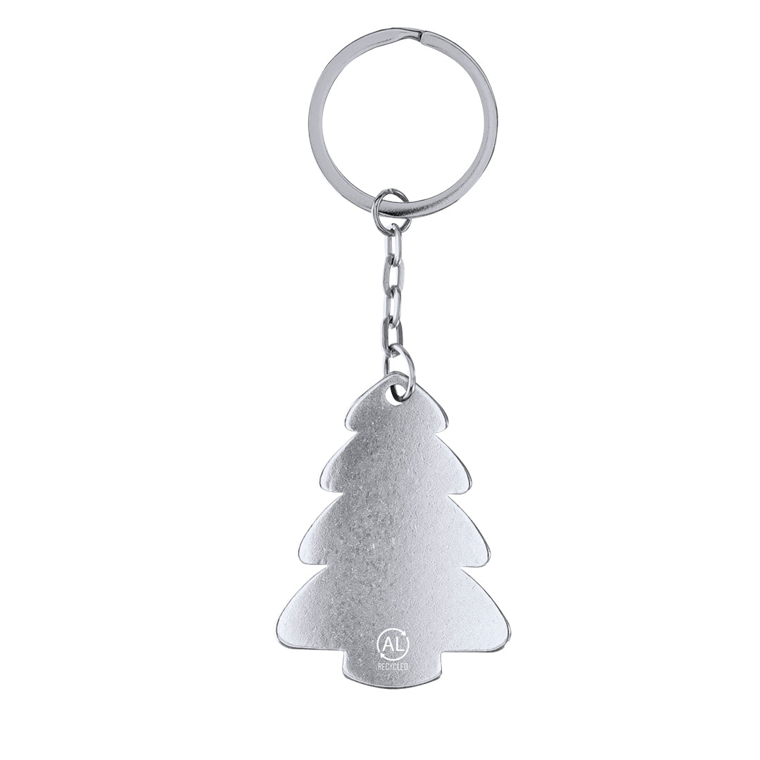 Shappier - Recycled Aluminium Christmas Tree Keyring for Bulk Orders