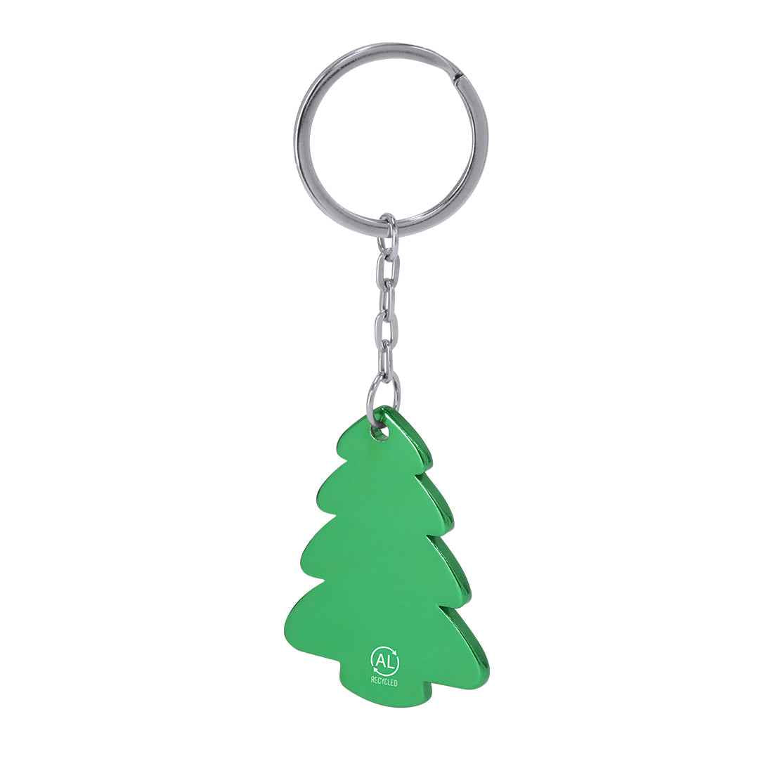Shappier - Recycled Aluminium Christmas Tree Keyring for Bulk Orders