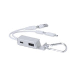 Leony Recycled Aluminium USB Charger with Hub – Sustainable Tech Accessory