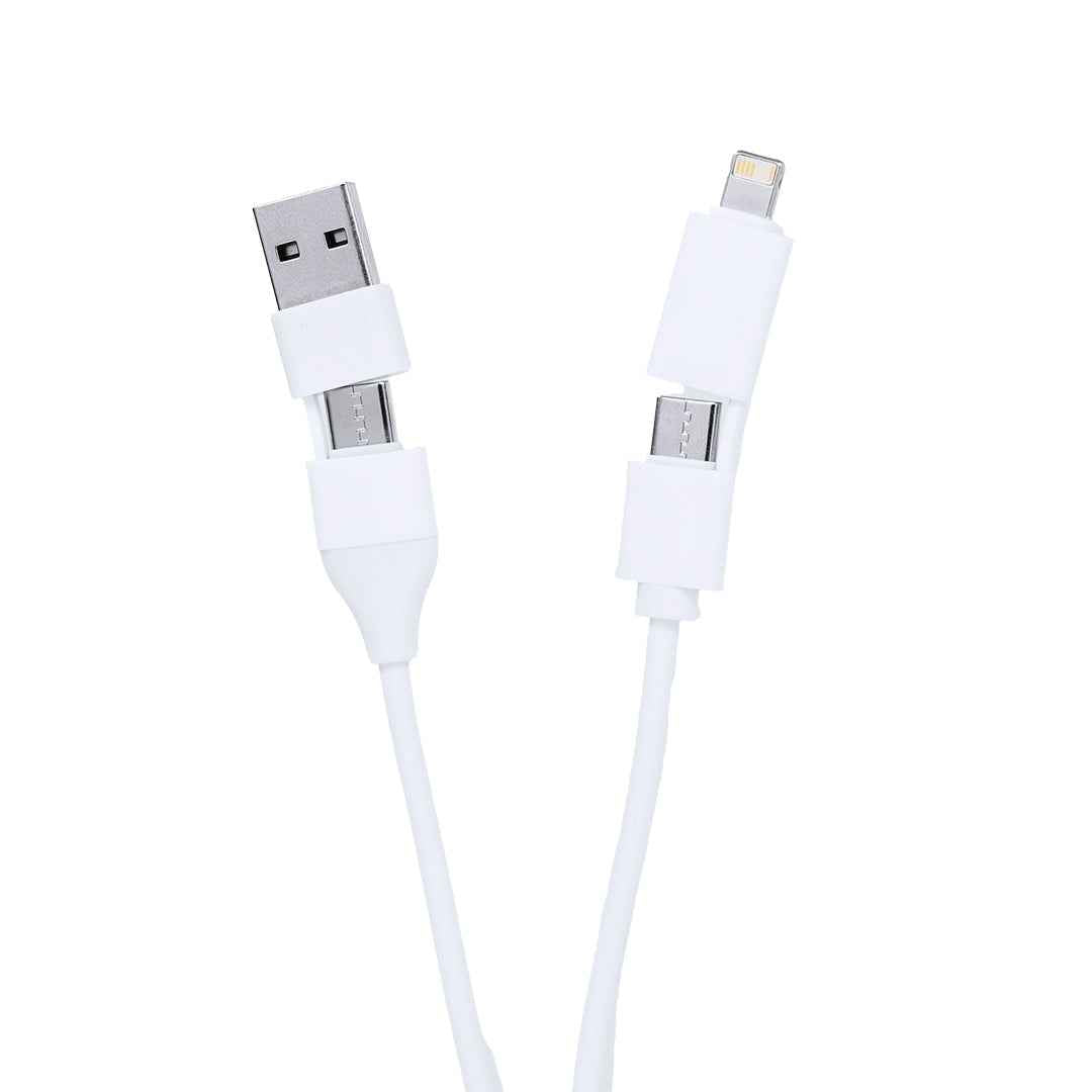 Leony Recycled Aluminium USB Charger with Hub – Sustainable Tech Accessory