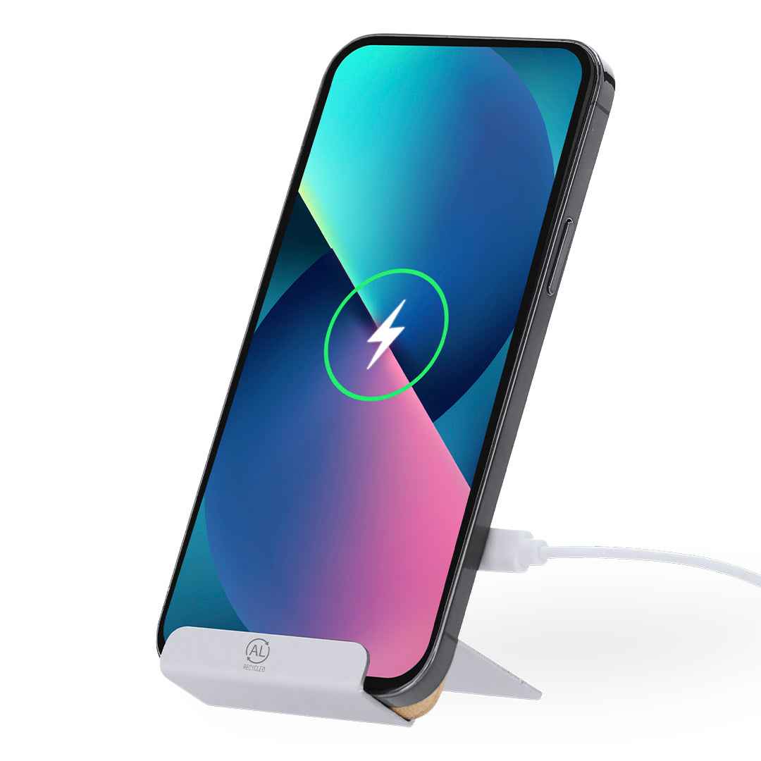 Dimitry Wireless Charger - Sustainable Bamboo & Recycled Aluminium