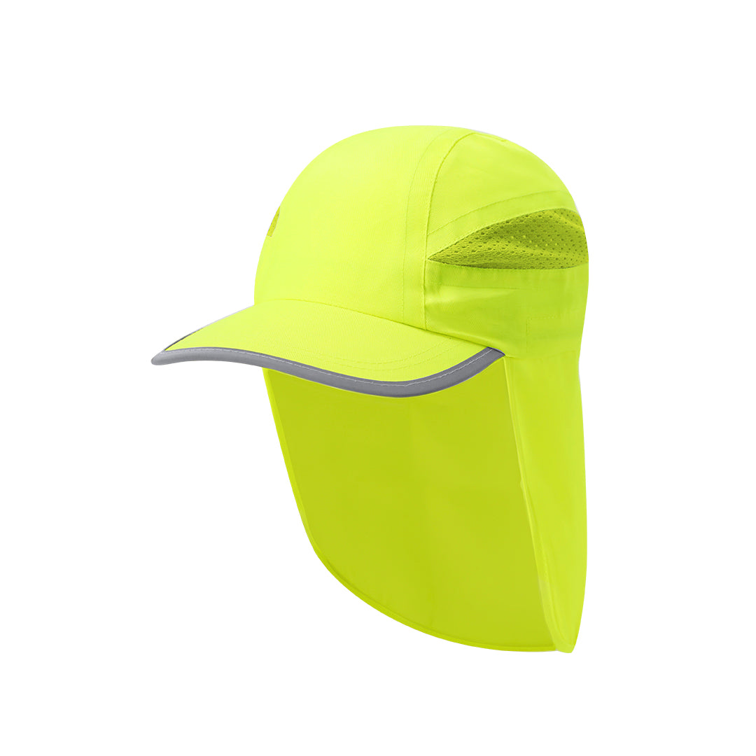 Fiola - Fluorescent Polyester Cap with Reflective Trim