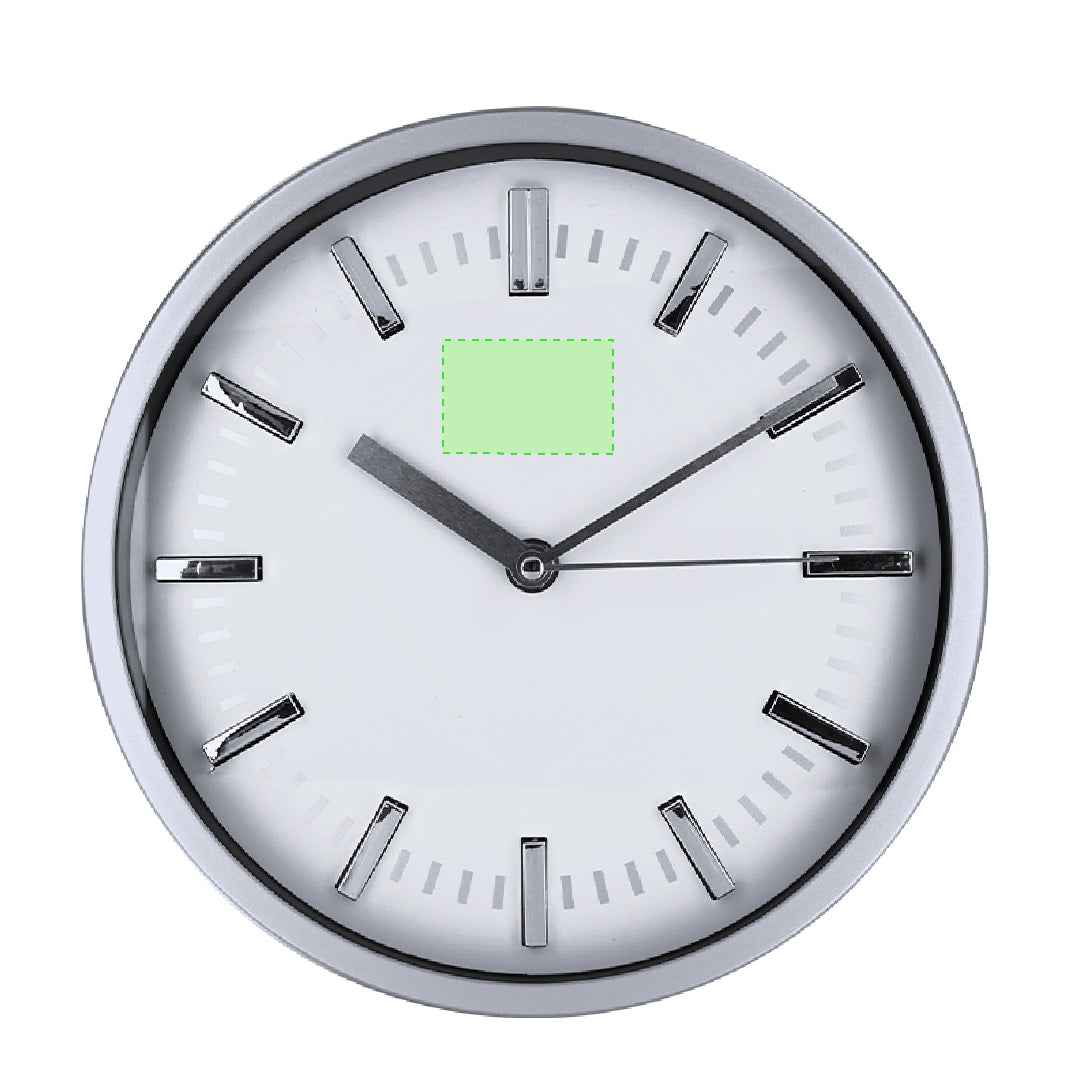 Houser Wall Clock – Elegant Aluminium and Glass Office Clock