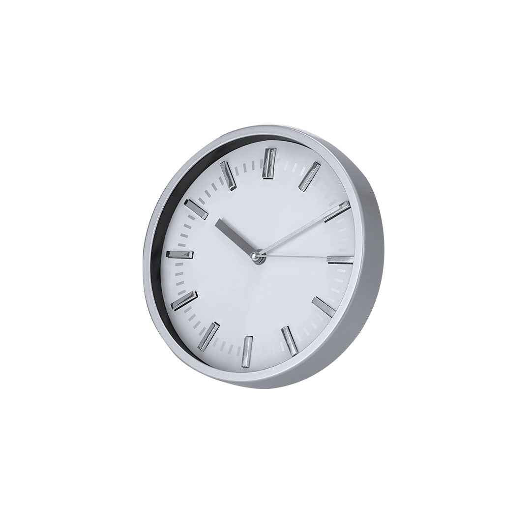 Houser Wall Clock – Elegant Aluminium and Glass Office Clock