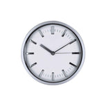 Houser Wall Clock – Elegant Aluminium and Glass Office Clock