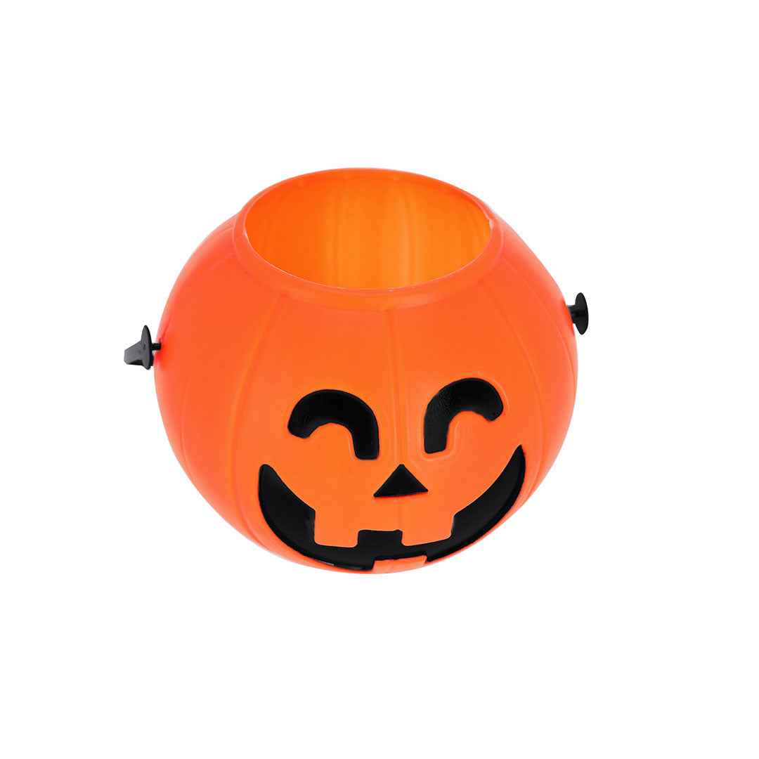 Cowel Halloween Basket – Durable Pumpkin-Shaped Handle Basket