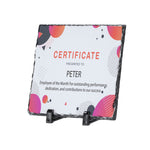 Heysi Sublimation Slate Plate – Customisable Gift & Award Plate