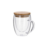 Helmar Thermal Mug – Durable Borosilicate Glass with Bamboo Lid