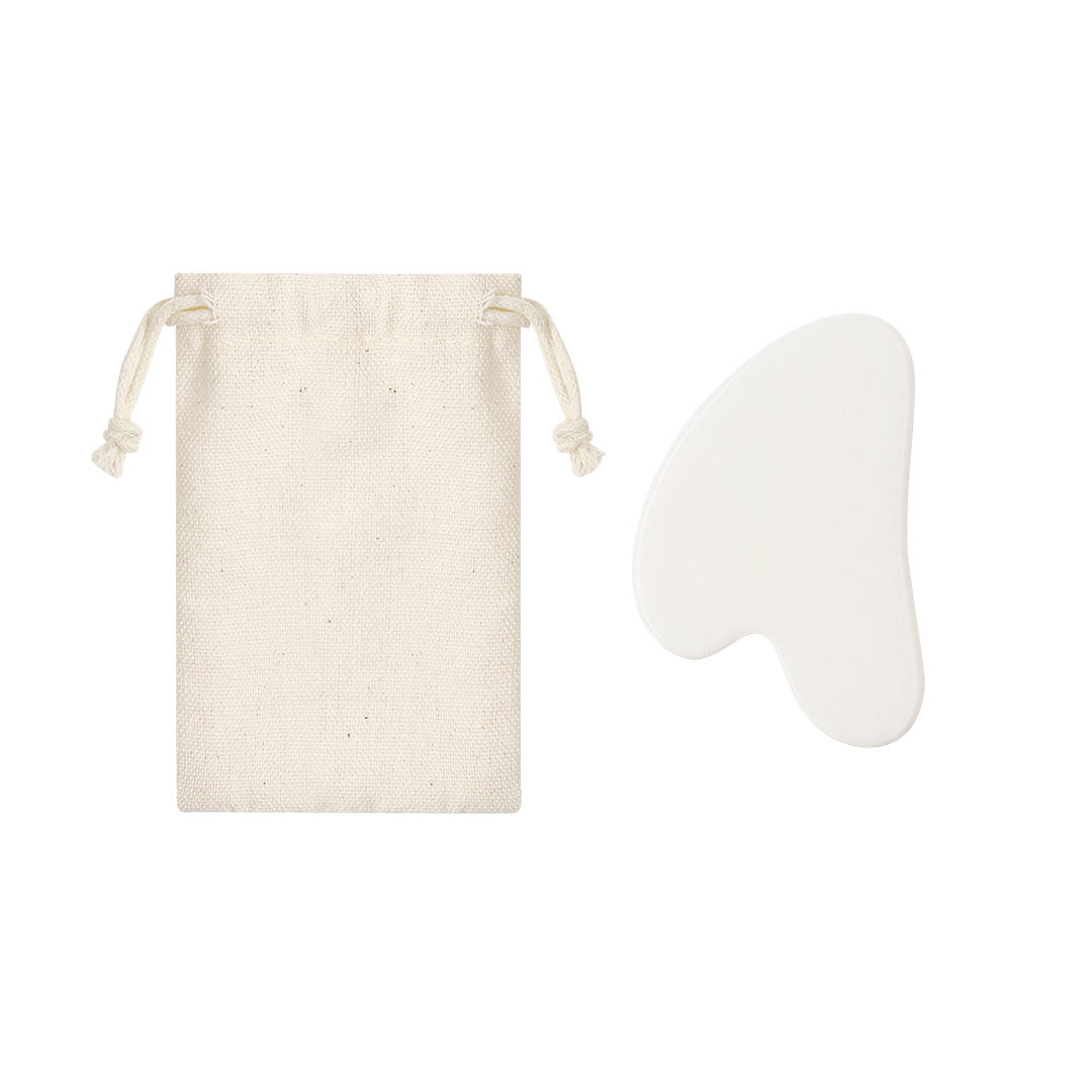 Kunkor Facial Massager - White Jade Stone for Facial Care