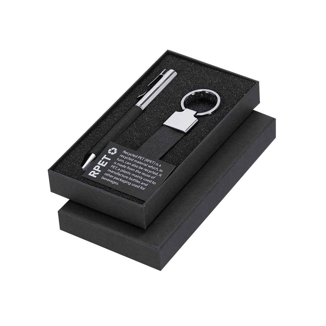 Jayon RPET Pen and Keychain Set – Sustainable Corporate Gifts Ireland