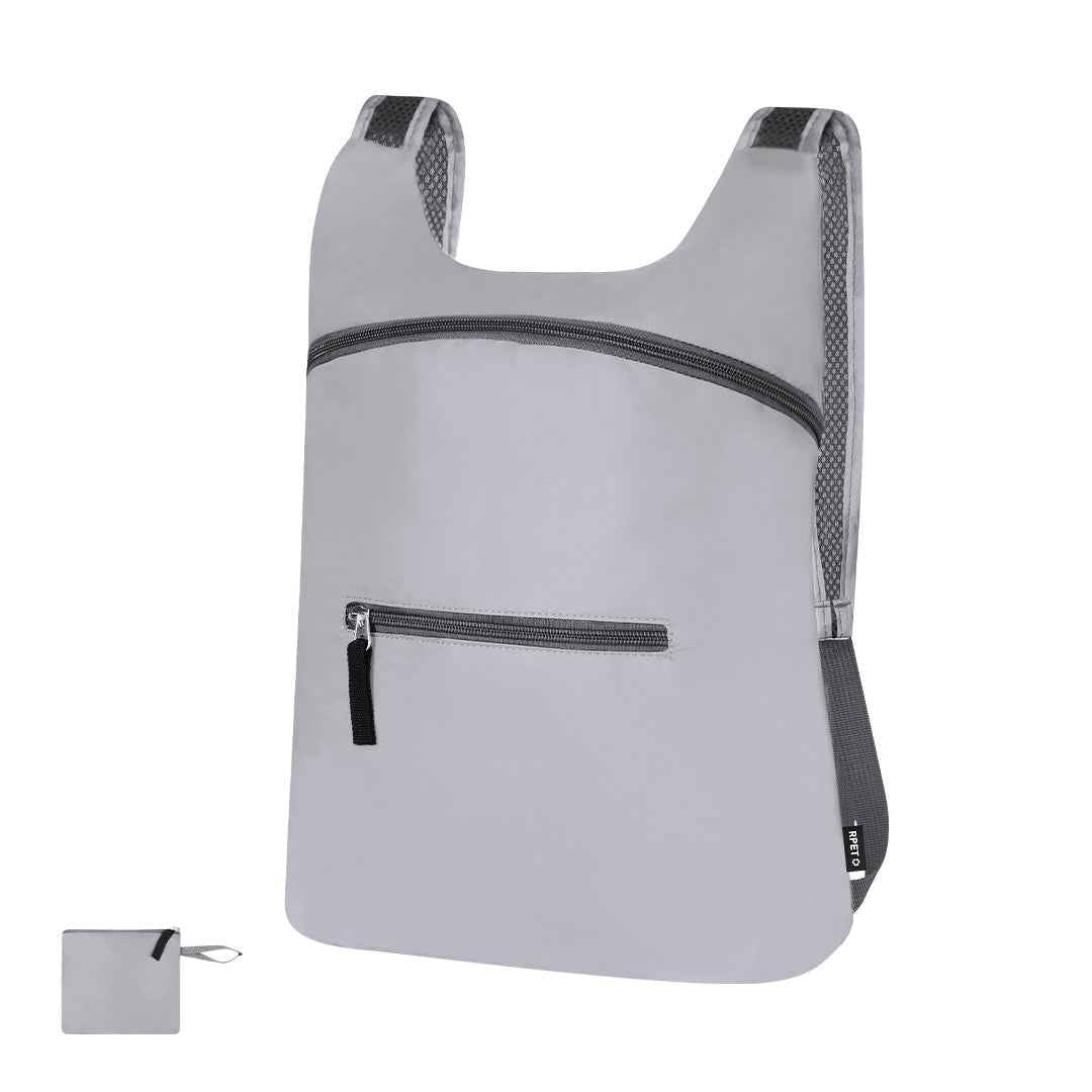 Cladox Folding Backpack - Reflective RPET Material, Ideal for Bulk Orders