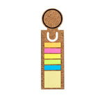 Rusnik Cork Bookmark Ruler with Sticky Notes – Sustainable Office Essential