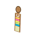 Rusnik Cork Bookmark Ruler with Sticky Notes – Sustainable Office Essential