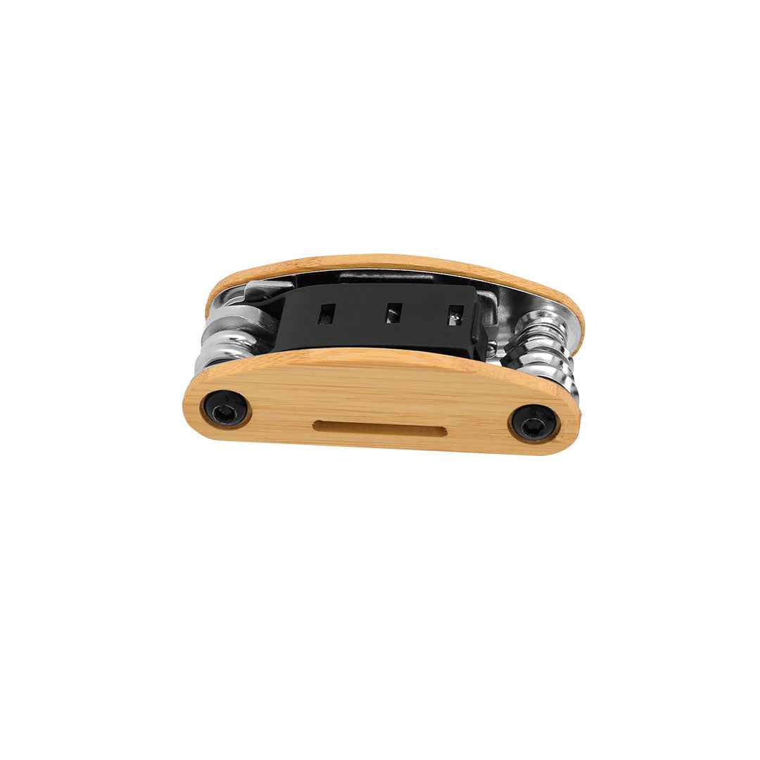 Koron Multitool – Durable Stainless Steel with Bamboo Casing