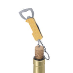 Jilar Keychain Bottle Opener – Bamboo and Stainless Steel Multi-Tool