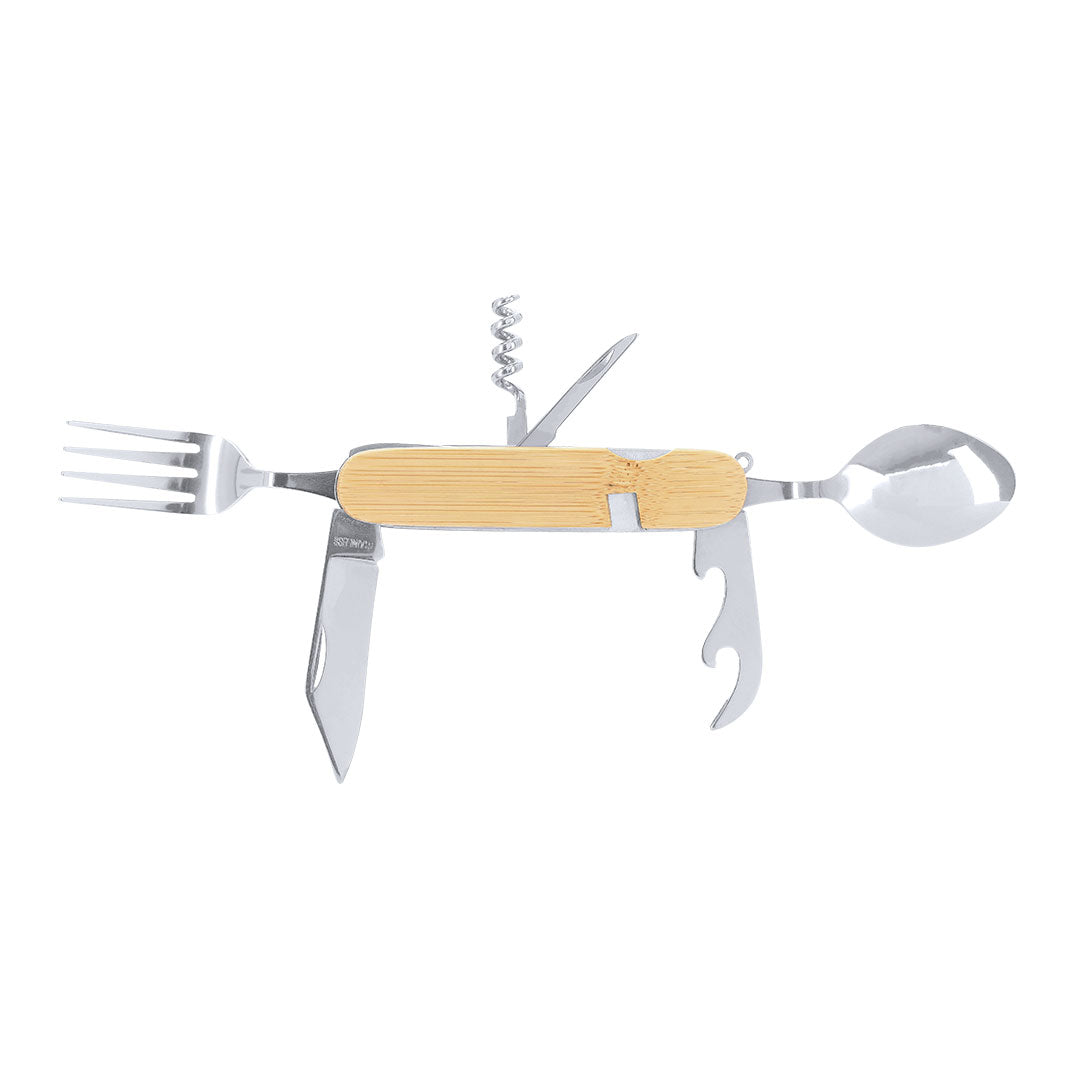 Vintar Multifunctional Cutlery Set – Durable Stainless Steel & Bamboo