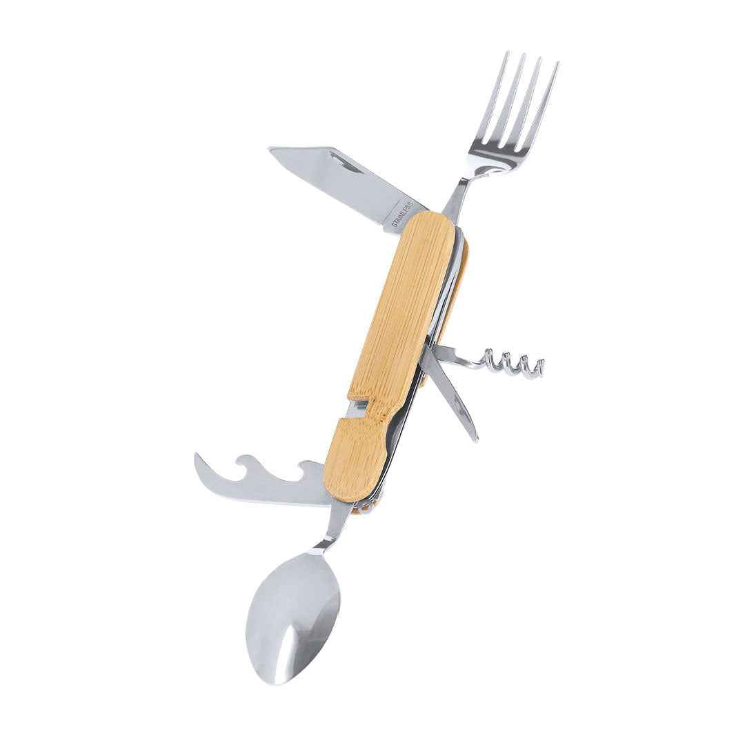 Vintar Multifunctional Cutlery Set – Durable Stainless Steel & Bamboo