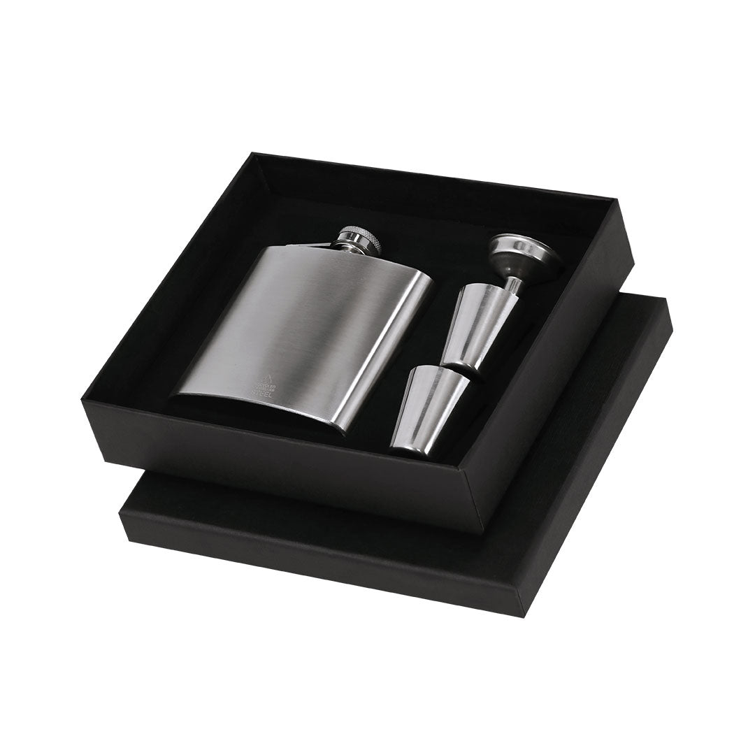 Almaz Recycled Stainless Steel Flask Set – Sustainable and Durable