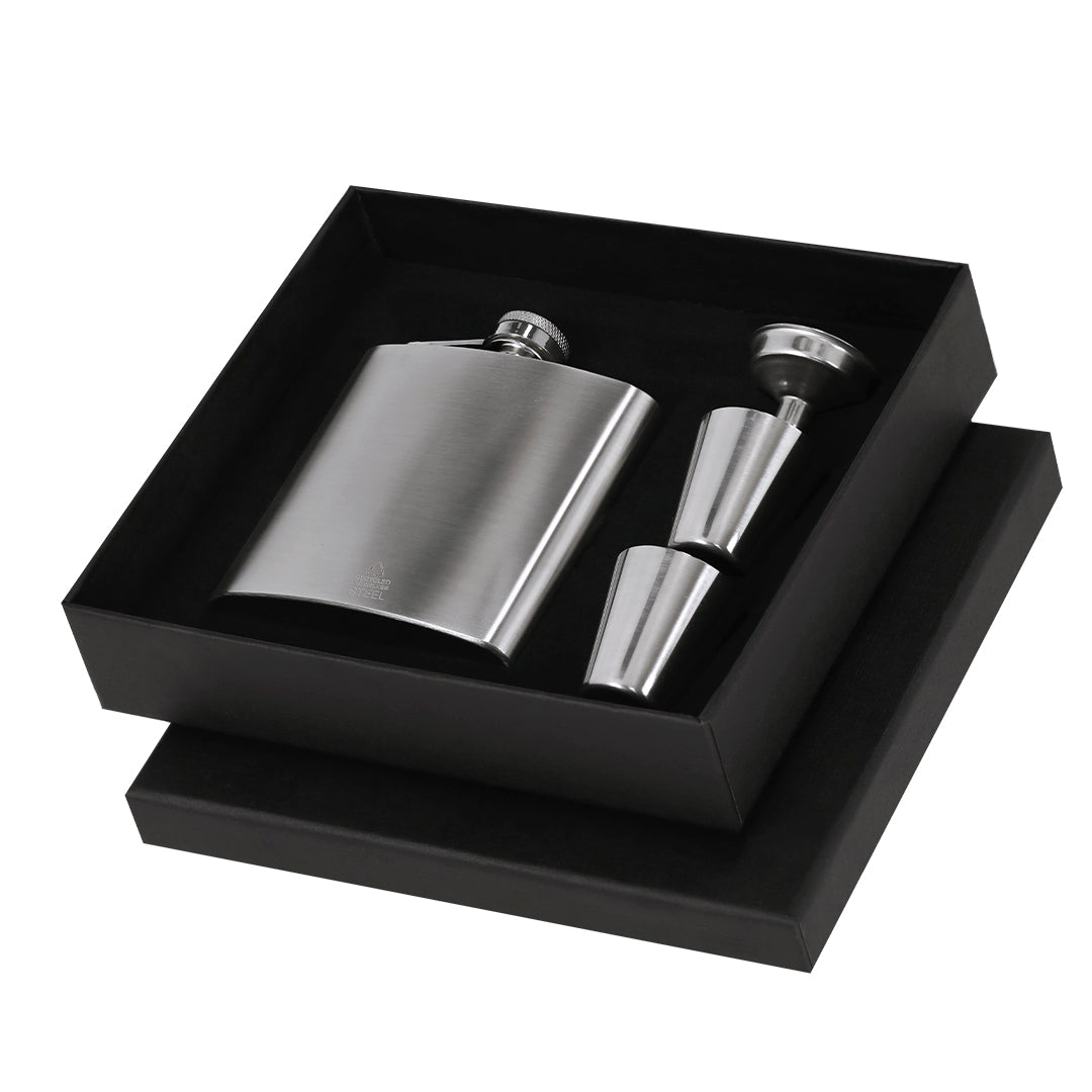 Almaz Recycled Stainless Steel Flask Set – Sustainable and Durable