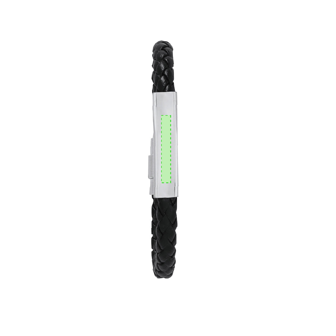 Karasef Bracelet – Stylish Synthetic Leather with Stainless Steel Plate