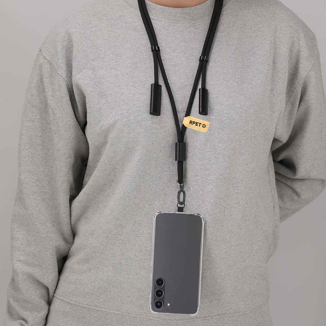 Tebrer Lanyard with Charging Cable – Sustainable Tech Accessory