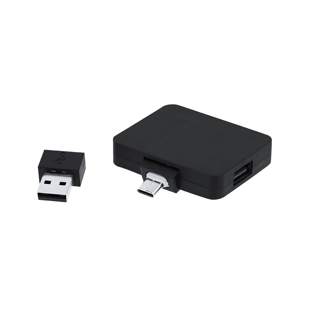 Baycen USB Hub – Recycled ABS Eco-Friendly Multi-Port Hub