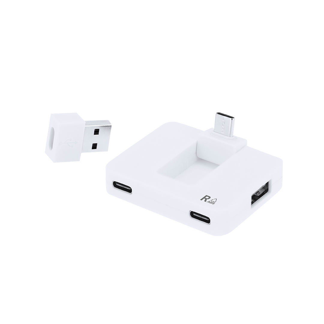 Baycen USB Hub – Recycled ABS Eco-Friendly Multi-Port Hub