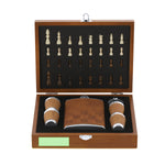Fleet Hip Flask Set – Elegant Chessboard Design Gift
