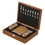 Fleet Hip Flask Set – Elegant Chessboard Design Gift