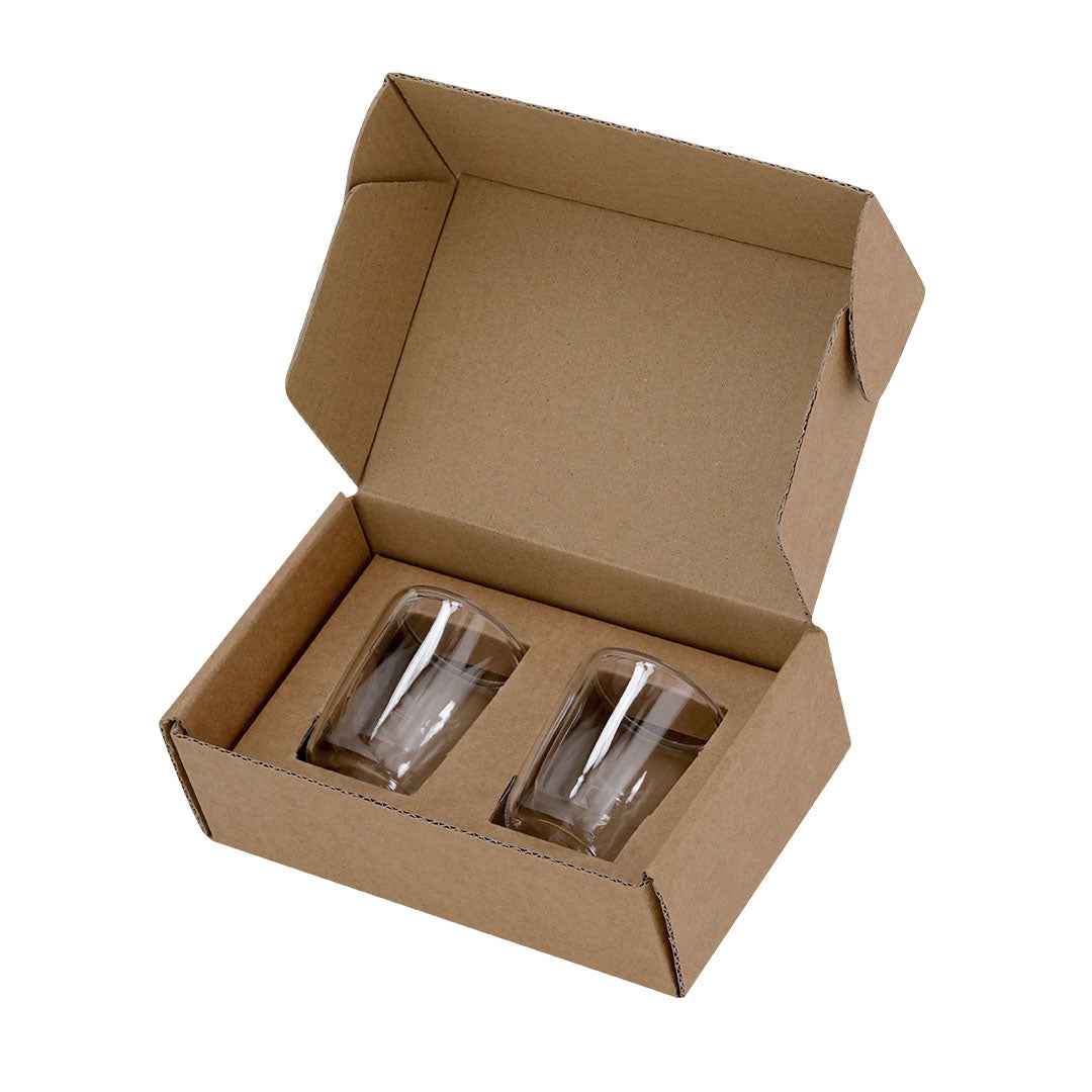 Frilux Glass Cup Set - Elegant Double-Walled Borosilicate Cups for Irish Businesses