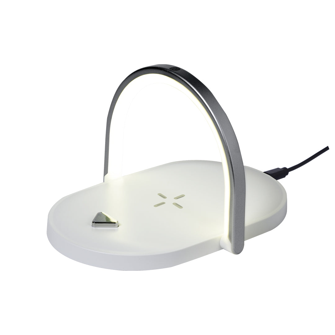Cranston Multifunction Lamp with Wireless Charger and LED Light Ring