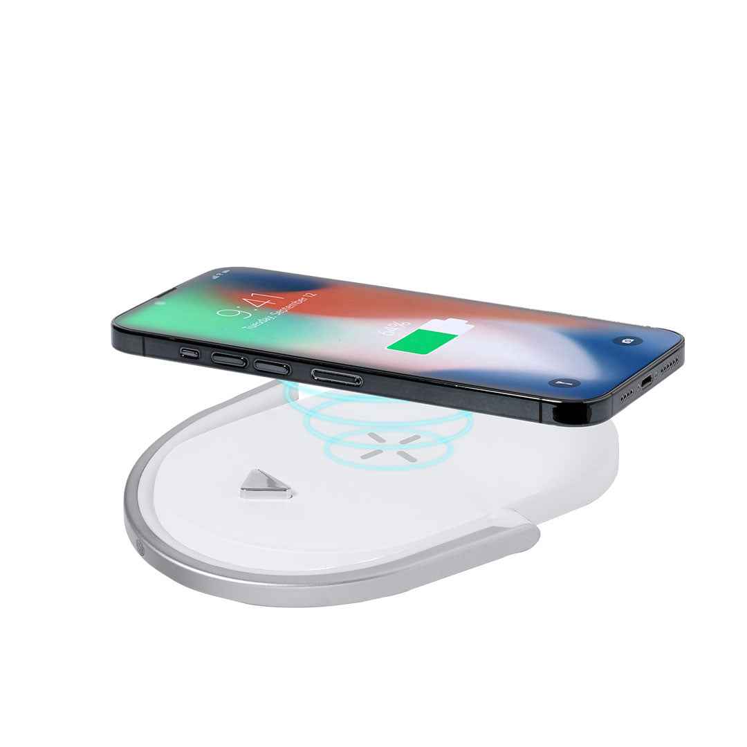 Cranston Multifunction Lamp with Wireless Charger and LED Light Ring