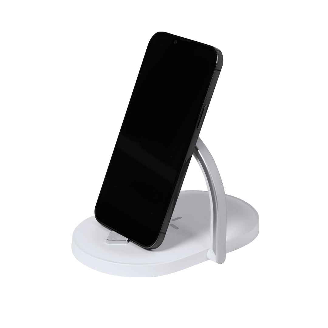 Cranston Multifunction Lamp with Wireless Charger and LED Light Ring