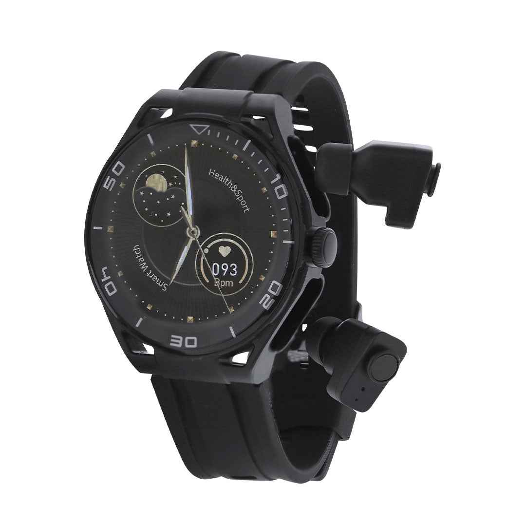 Klemen Smartwatch – Stylish Bluetooth Watch with Built-in Earbuds