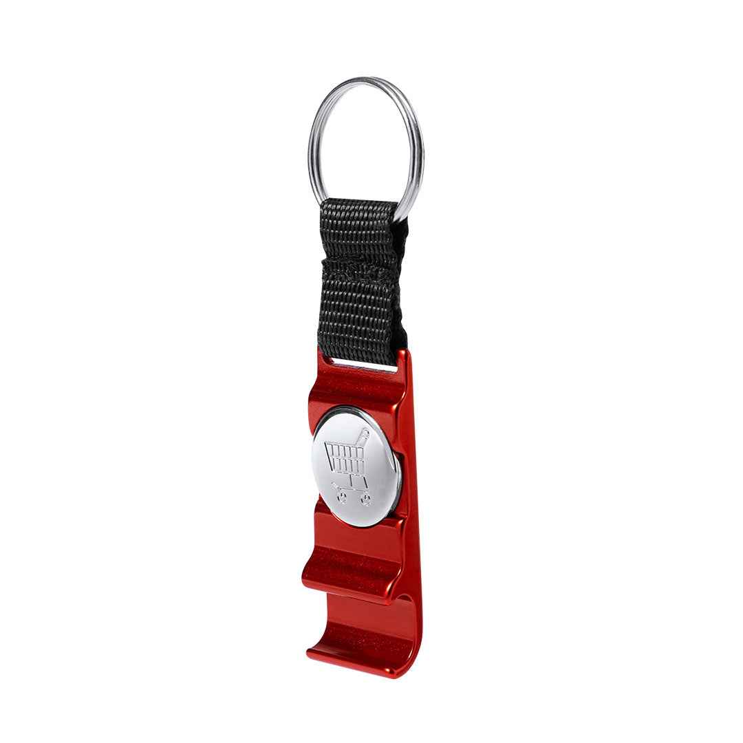 Nevin Keychain with Coin – Practical Aluminium Shopping Cart Token