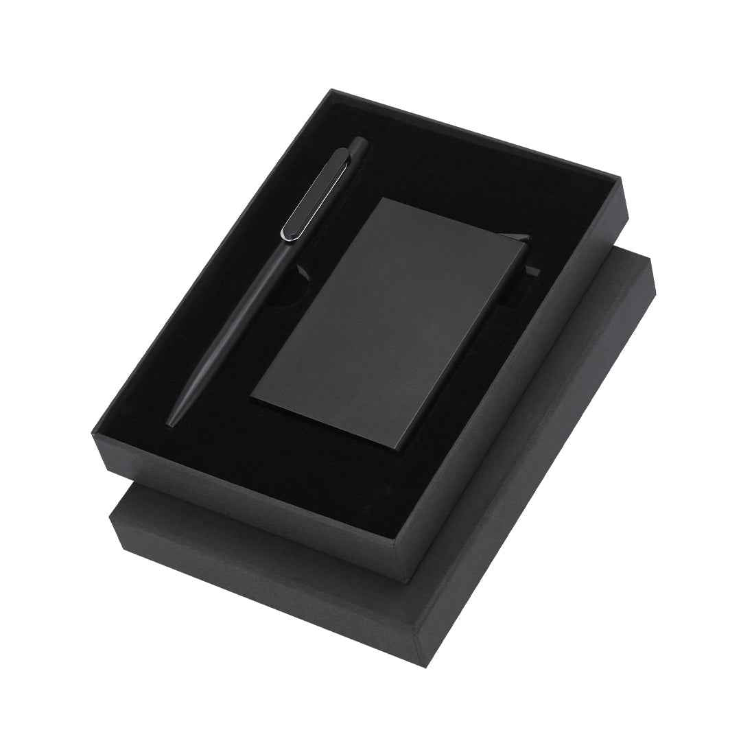 Randolph Recycled Aluminum Pen and Cardholder Set for Irish Businesses