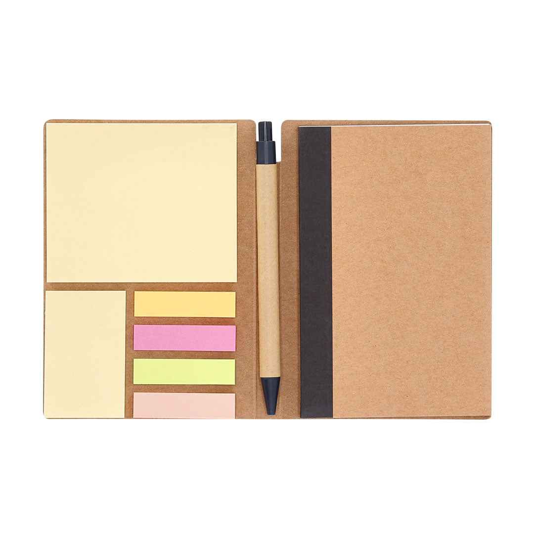 Alina Adhesive Note Pad – Recycled Cardboard Pad with Adhesive Notes