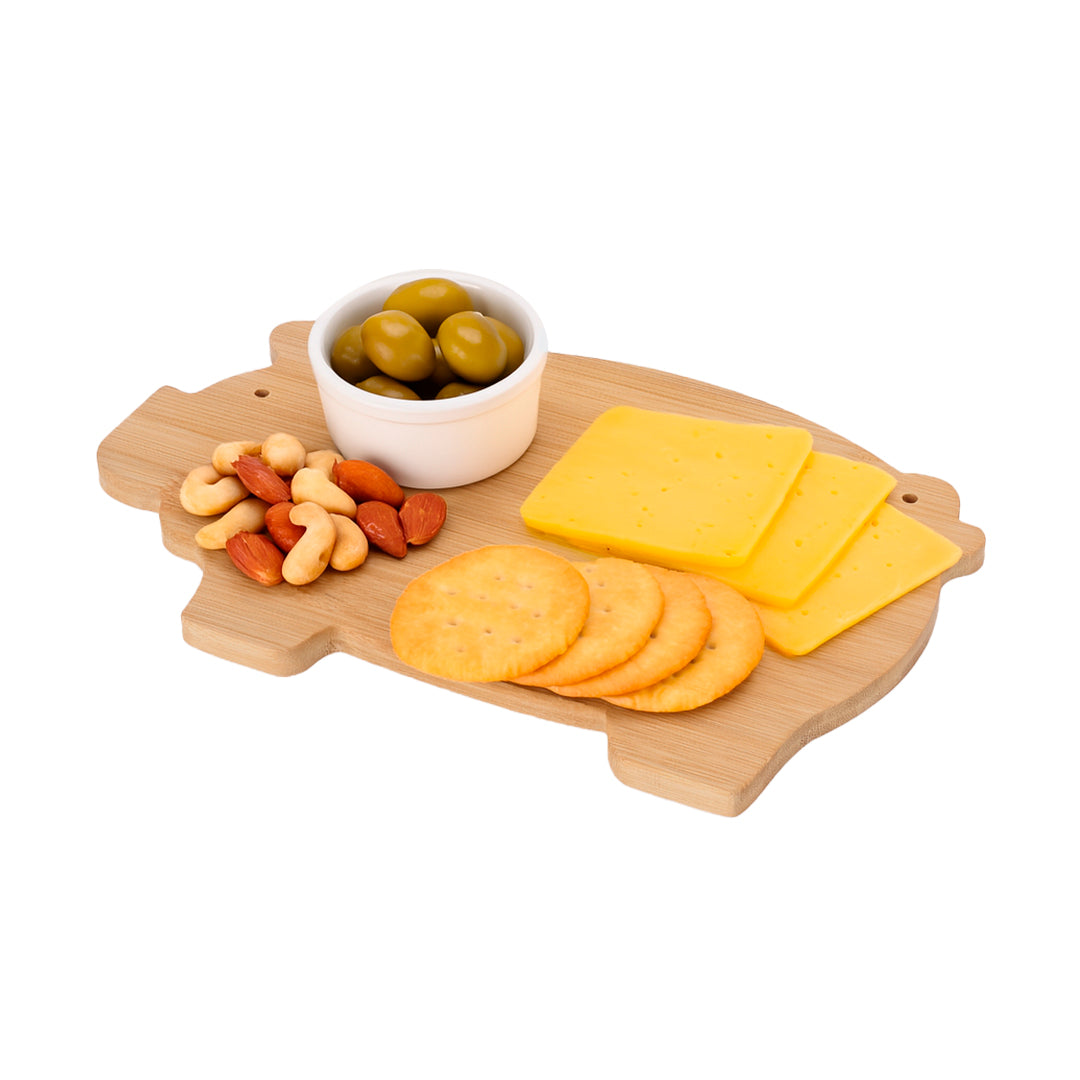 Jular Kitchen Board – Soft Bamboo Pig-Shaped Design
