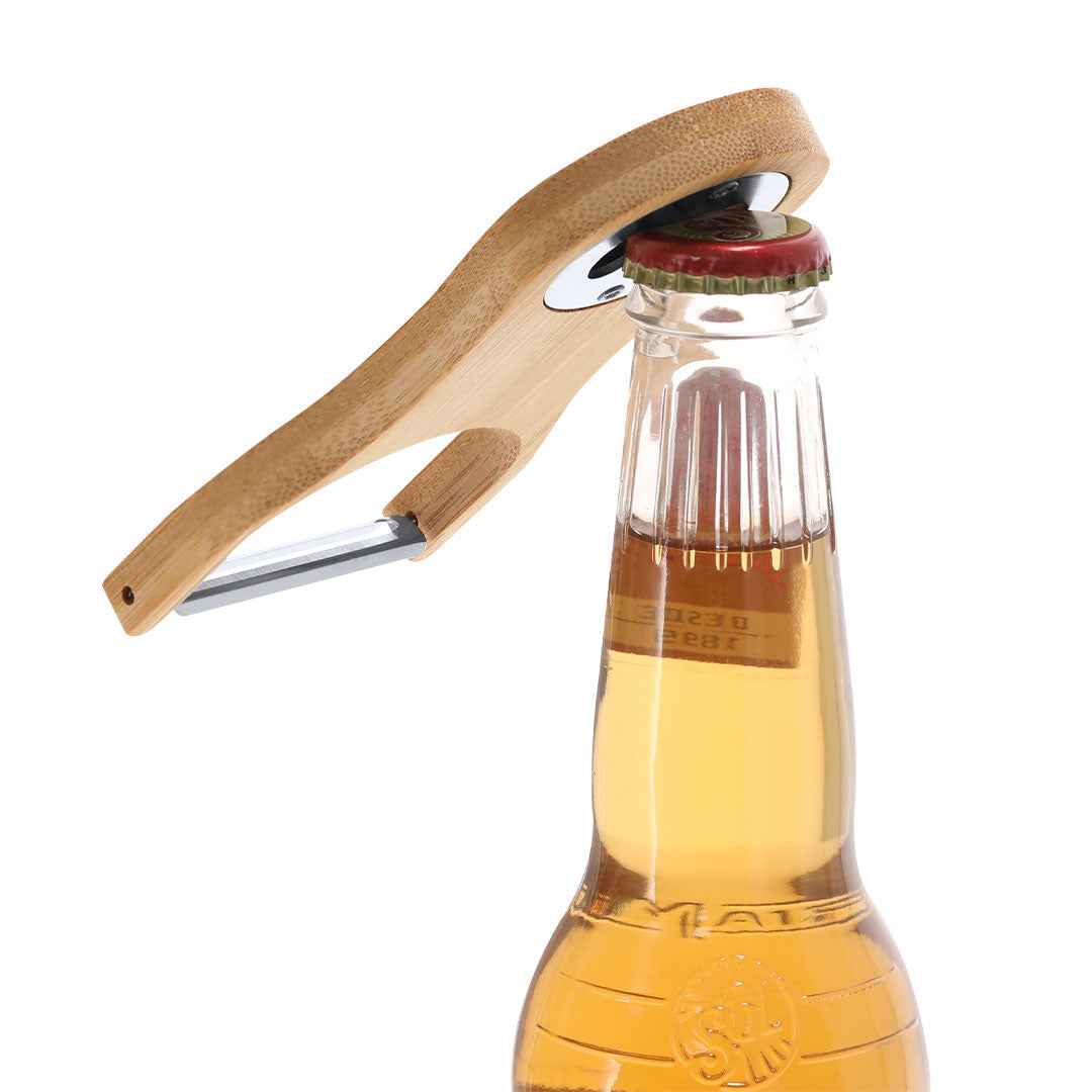 Kuibak Bamboo Peeler Opener – Practical Kitchen Tool for Irish Businesses