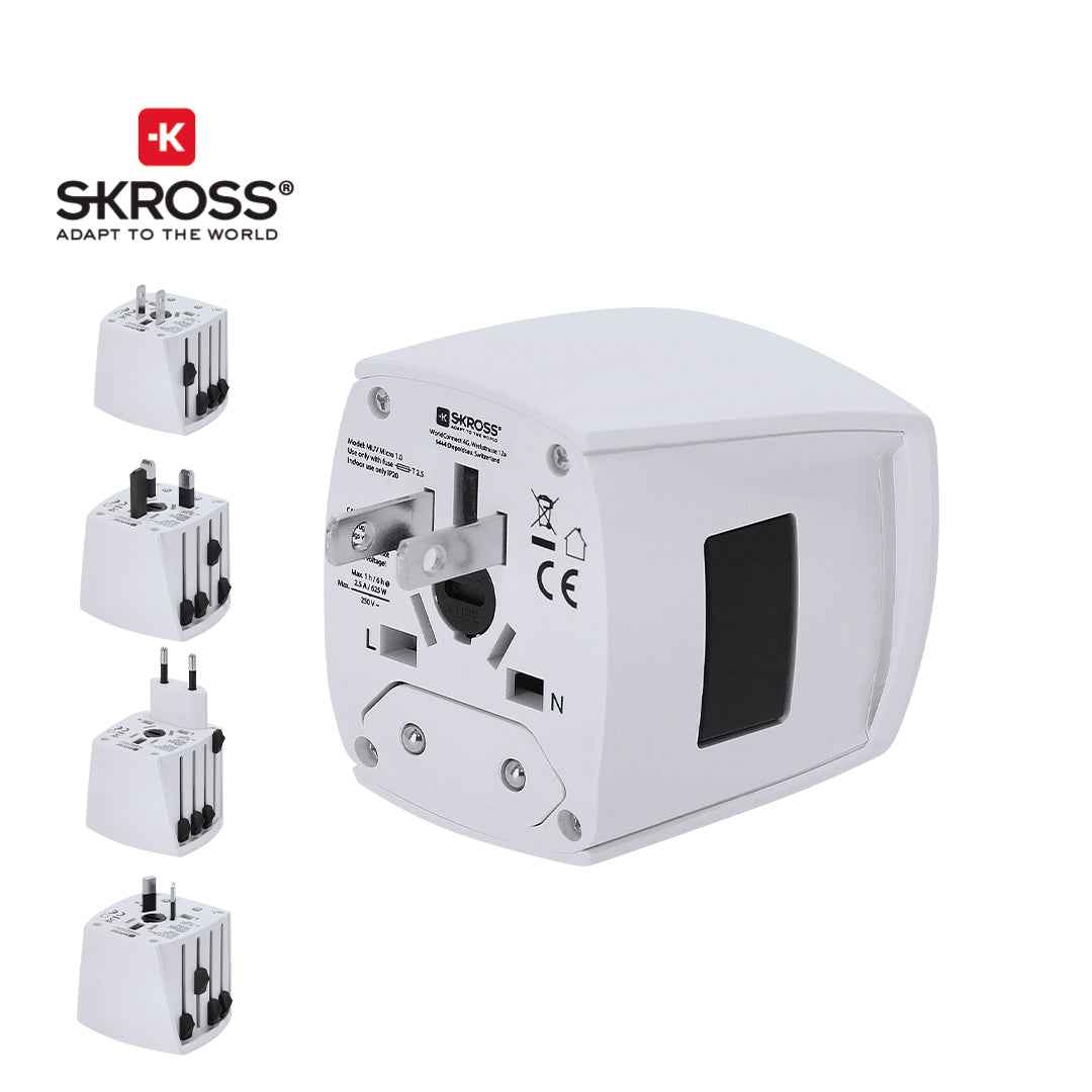 MUV MICRO Universal Travel Adapter – Compact and Multi-Region Compatible