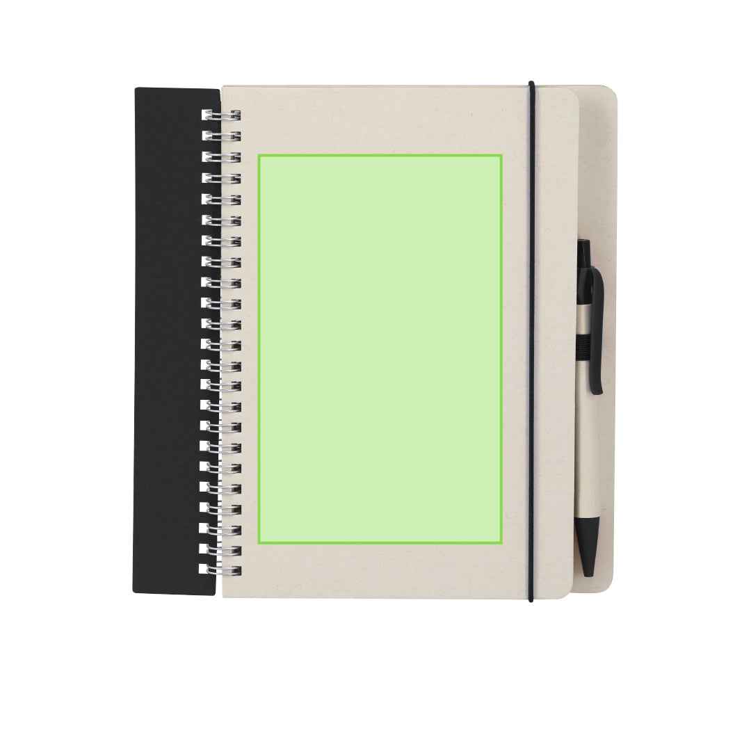 Kirax Recycled Milk Carton Notebook - Sustainable Notepad for Bulk Orders
