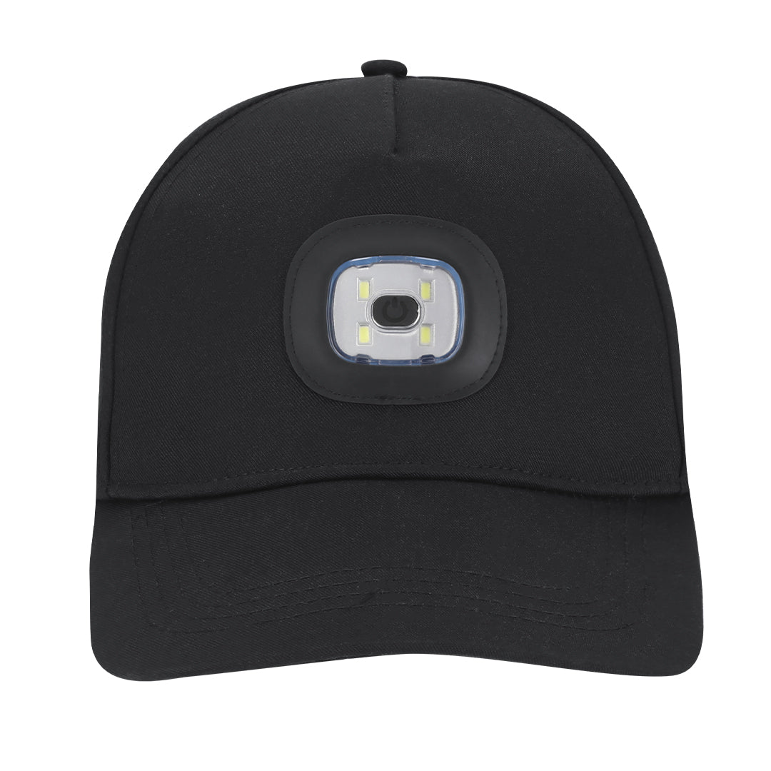 Xodar 5-panel cap with LED flashlight – Durable and practical headwear for bulk orders