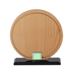 Vererol Trophy Plaque – Elegant Wooden Award with Glass Base