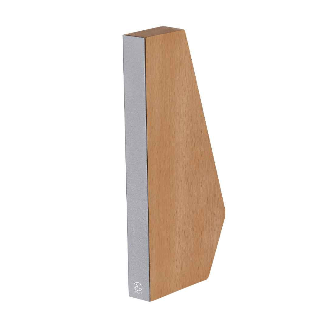 Sindar Trophy Plaque – Elegant Award with Wooden Base and Recycled Aluminium Plate