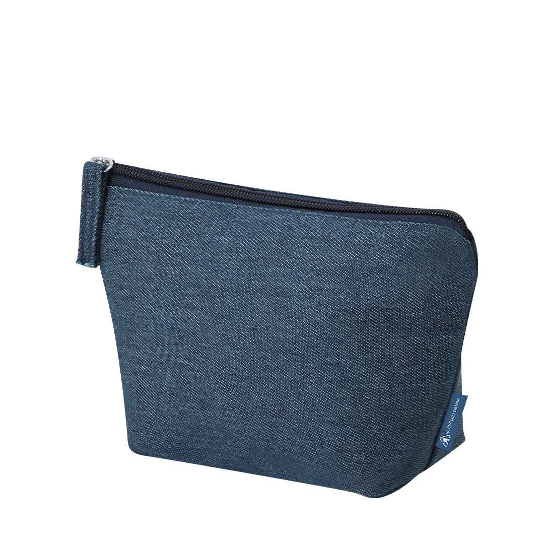 Zinnia Toiletry Bag – Durable Recycled Denim Bags for Bulk Orders | Fou Tees Ireland