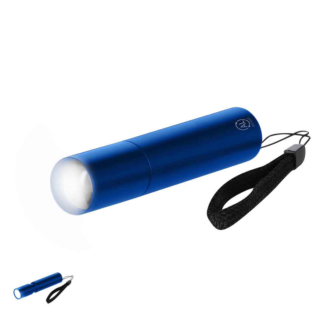 Tortol Flashlight – Durable Recycled Aluminium Torch with Zoom Function