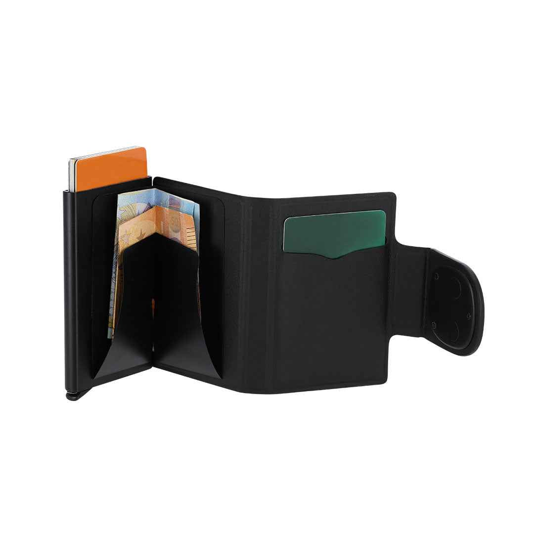 Selkik PU Card Holder with Locator – Secure and Track Your Cards