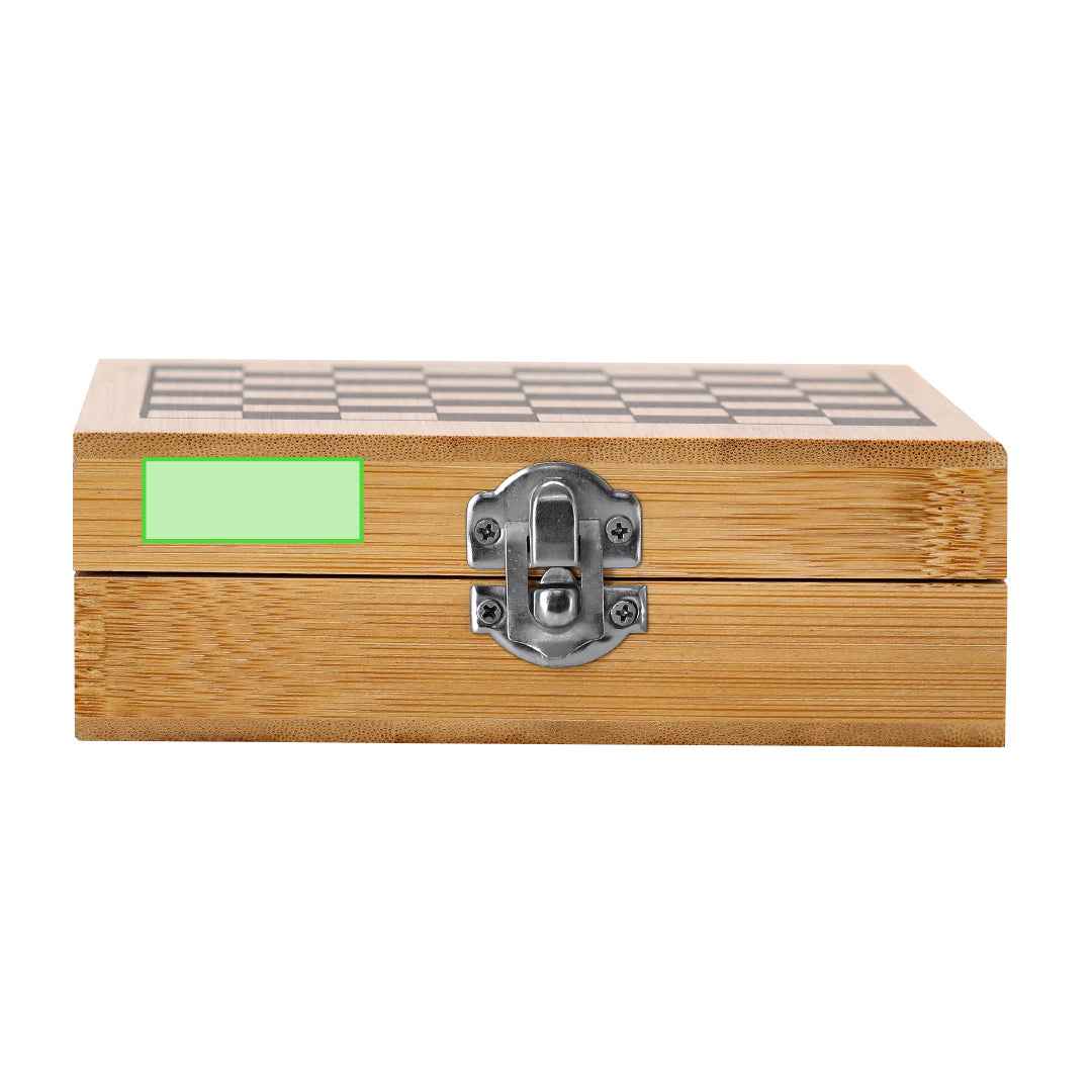 Londox Game Set – Elegant Bamboo Finish with Chess, Dice & Poker Cards