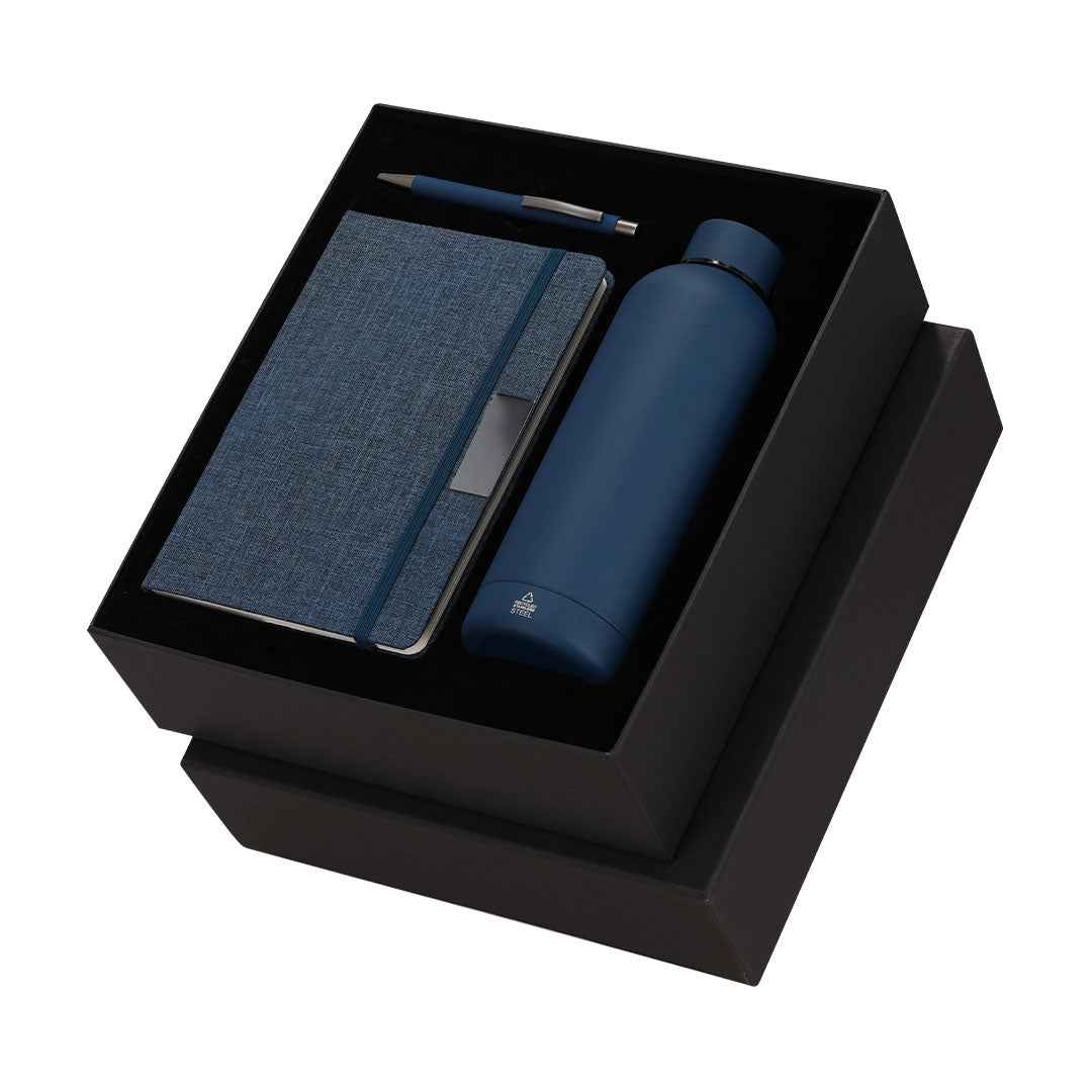 Keplix Promotional Set – Sustainable Notepad, Pen & Thermal Bottle