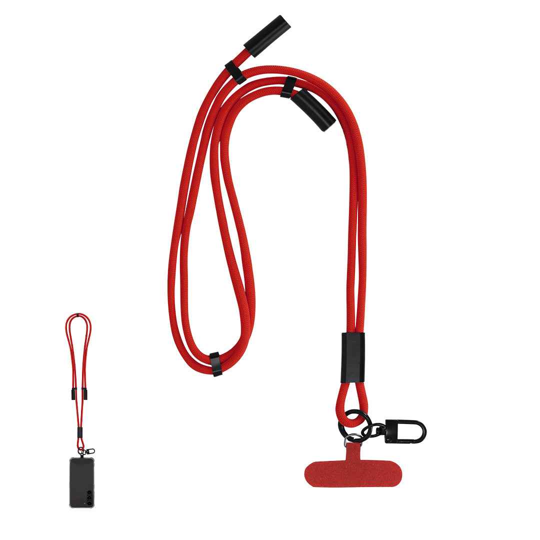 Elnora Lanyard Mobile Holder with Charger Cable – Practical Promotional Accessory